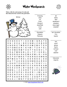Winter Word Search