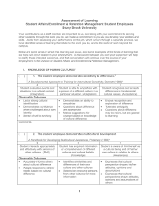 Assessment of Learning Student Affairs/Enrollment & Retention