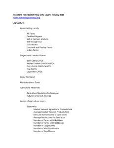 Quick Reference Guide - Maryland Food System Map