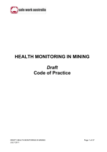 Health-Monitoring-in-Mining - Safe Work Australia Public Submissions