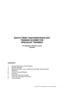 South Trent GI training scheme - British Society of Gastroenterology