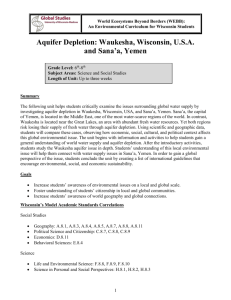Aquifer Depletion: Waukesha, Wisconsin, USA and