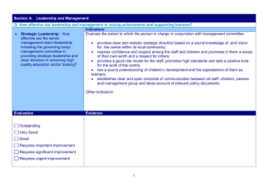 Pre-School - Education and Training Inspectorate