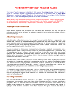 Adsorption and inclusion
