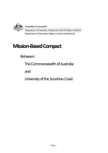 University of the Sunshine Coast Compact