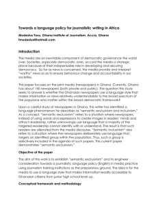 Towards a language policy for journalistic writing