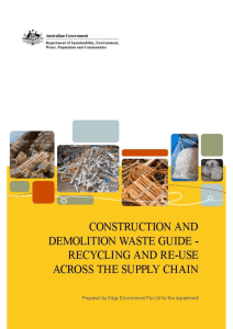 Construction and Demolition Waste Guide - Recycling and Re