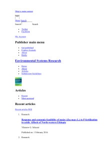 Additional file 2 - Environmental Systems Research
