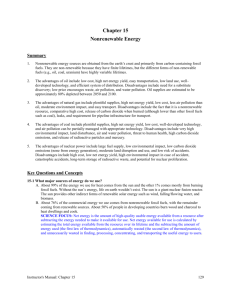 Nonrenewable energy study guide