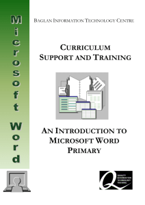 Introduction to Word