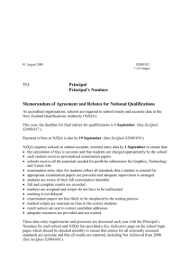 Memorandum of Agreement and Rebates for National