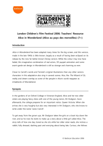 Weblinks Alice in Wonderland: Film and TV productions