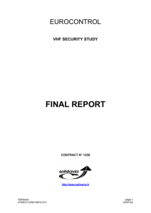 VHF security study final report (Eurocontrol)