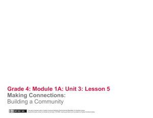 Grade 4 ELA Module 1A, Unit 3, Lesson 5