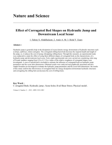 Effect of Corrugated Bed Shapes on Hydraulic Jump