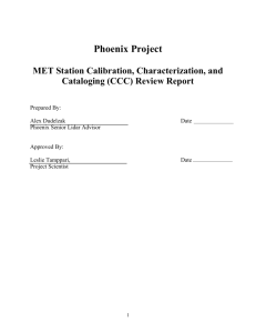 MET-RP-0001-PHOENIX MET STATION CCC REVIEW BOARD