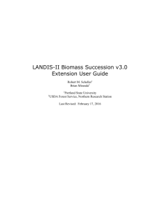 LANDIS-II Biomass Succession v4.0 User Guide