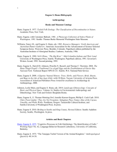 Hunn bibliography - University of Washington