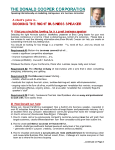 A guide to booking the right business speaker.