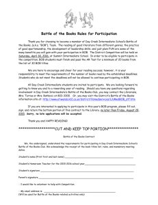 Battle of the Books Contract