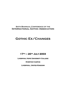 Programme for IGA Conference 2003