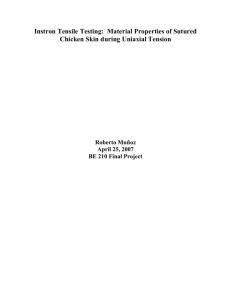 Instron Tensile Testing: Material Properties of Sutured Chicken Skin