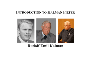 Introduction to Kalman Filtering