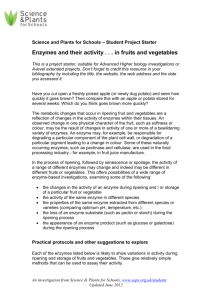 Enzymes and Browning - Science and Plants for Schools