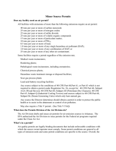 Minor Source Permits - Arkansas Department of Environmental Quality