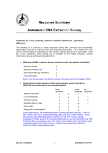 Automated DNA Extraction Survey - National Genetics Reference