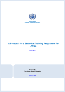 Statistical Training Programme for Africa (STPA)