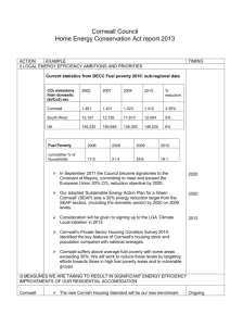 Cornwall Council - Home Energy Conservation Act