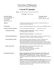 Conrad Spangler`s Resume