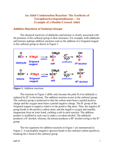 An Aldol Condensation Reaction : The Synthesis of