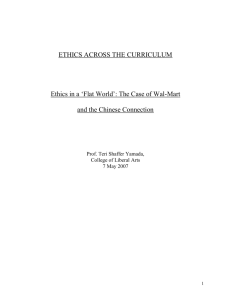 ethics across the curriculum - California State University, Long Beach
