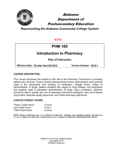 Introduction to Pharmacy