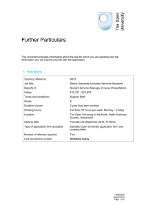 Further Particulars HRG158