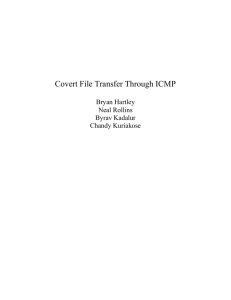 Covert File Transfer through ICMP