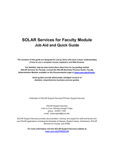 SOLAR Grading Quick Guide 013004