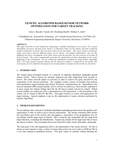 genetic algorithm based sensor network optimization for target tracking