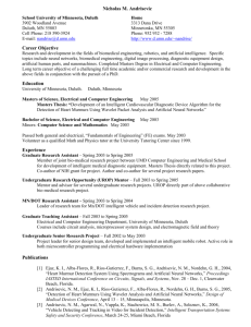 Resume - University of Minnesota Duluth