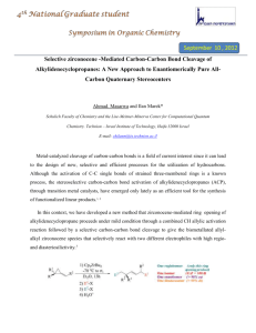 Selective zirconocene -Mediated Carbon