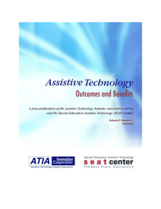 ATOB Vol 3 Number 1 - Assistive Technology Industry Association