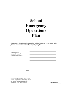 Basic Emergency Plan - Lycoming County Government