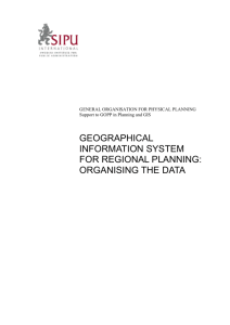 GIS Manuals for Regional Planning