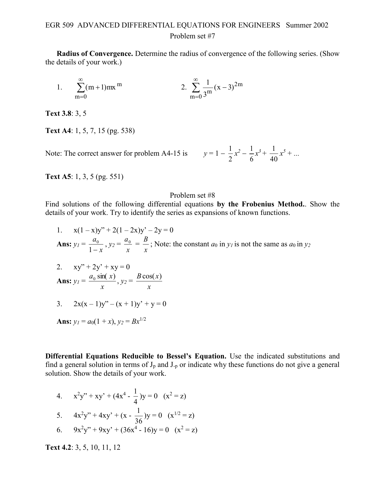 Problem Set7