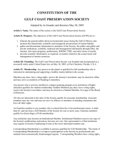 constitution of the - Gulf Coast Preservation Society