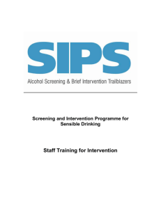 Staff Training and Intervention questionnaires