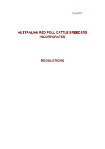 regulations - Australian Red Poll Cattle Breeders Incorporated