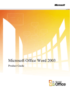 Microsoft Office Word 2003